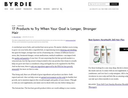 In the press – 17 Products to Try When Your Goal is Longer, Stronger Hair