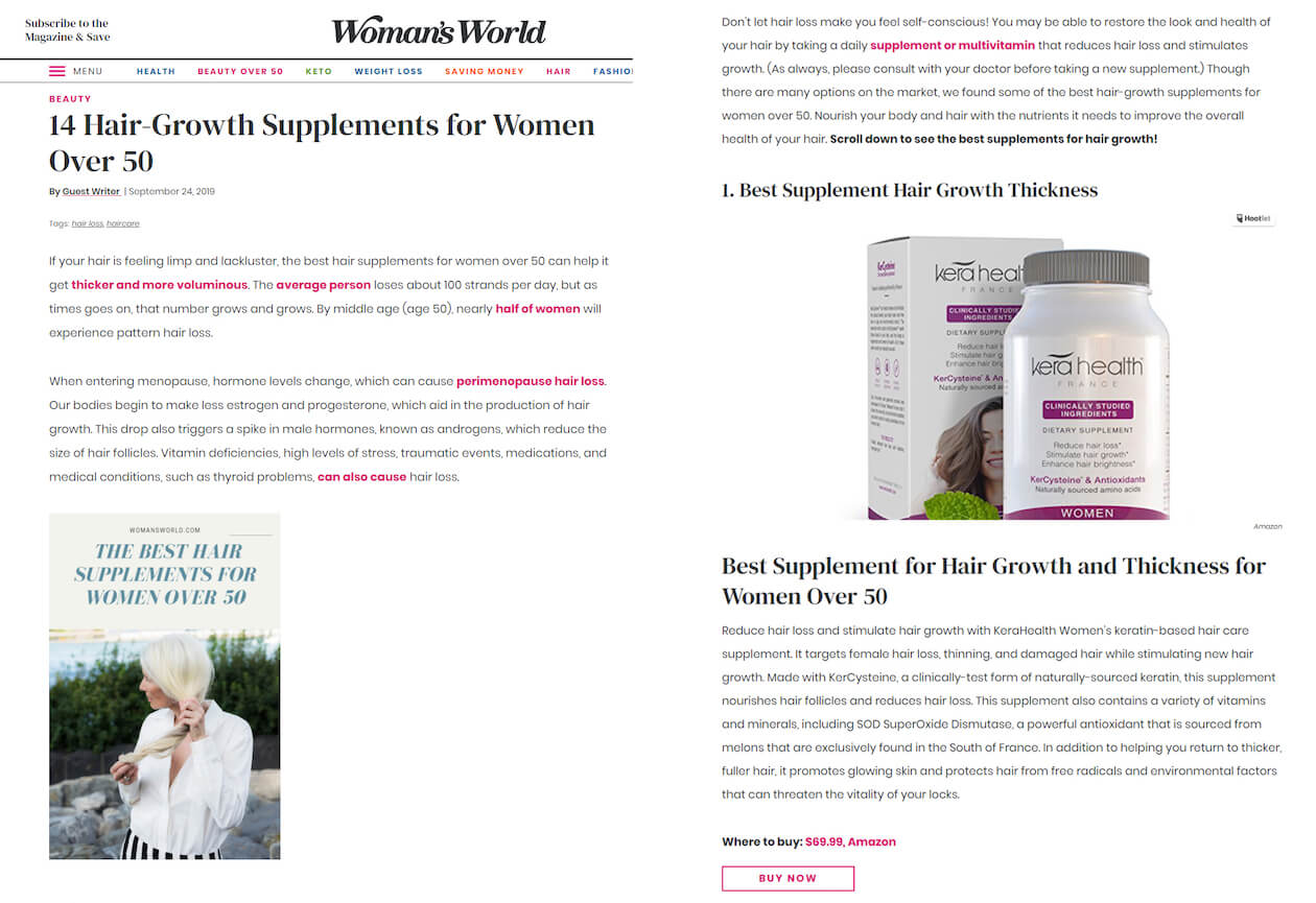 14 Hair-Growth Supplements for Women Over 50